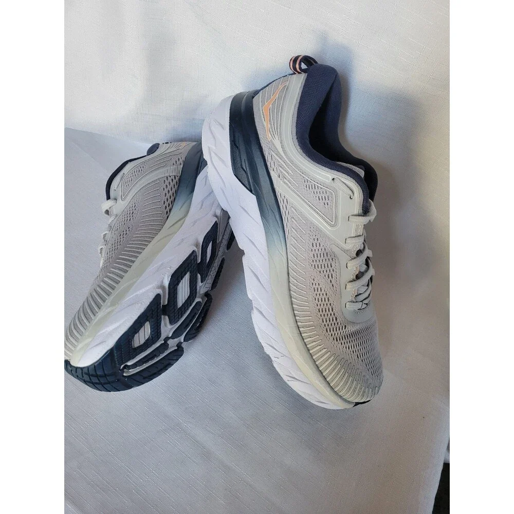 Hoka One Bondi 7 Women's Size 10. Lunar Rock Running Sneakers 1110519-LRBI